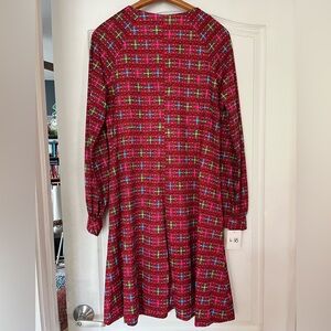 Vintage 1960s Colorful Geometric Pattern Dress